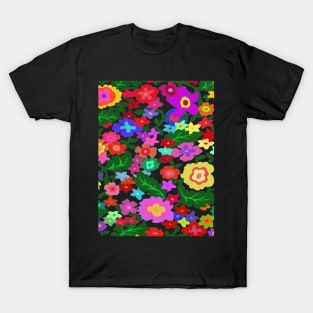 Colorful flowers everywhere T-Shirt